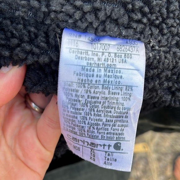 Carhartt insulated Sherpa lined XL tall work jacket - Picture 5 of 5